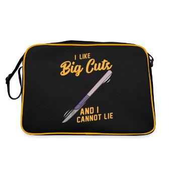 Lustig Chirurg Geschenk Nach Operation Danksagung - Retro Tasche - Schwarz/Gold - Hinten