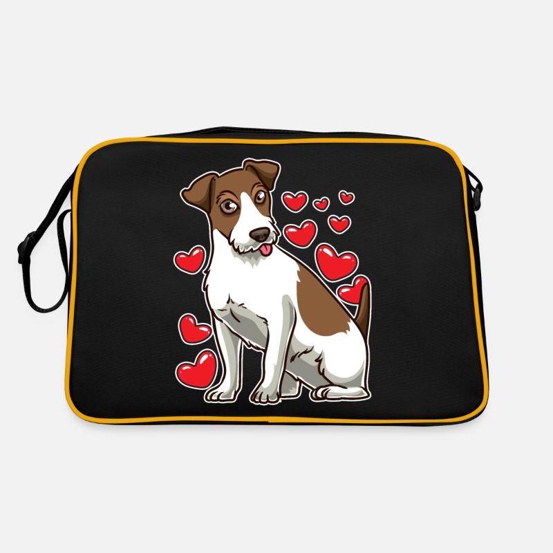 Süßes Parson Russell Terrier Hund Geschenk Retro Tasche