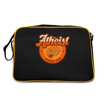 Atheist Starter Pack for an Atheist - Retro Bag - black/gold - Back