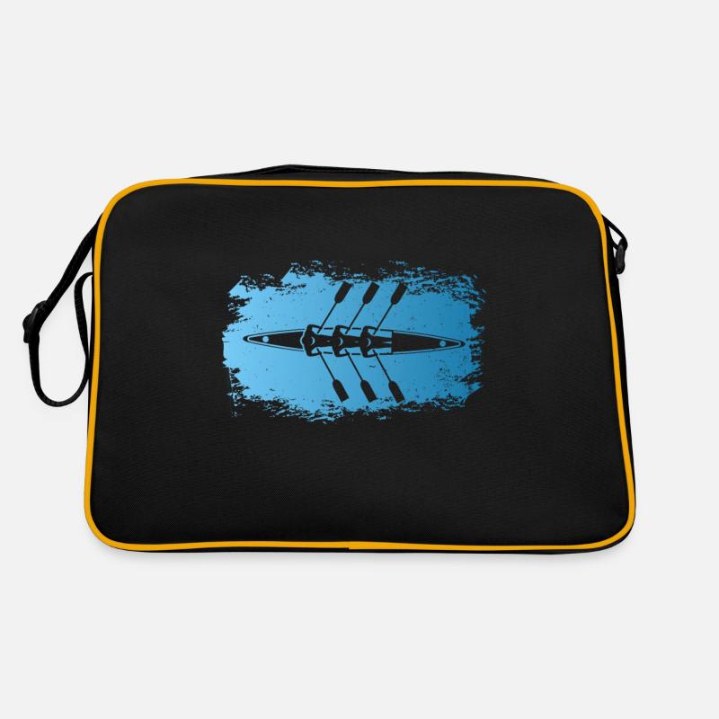 Rudern - Retro Tasche - Schwarz/Gold