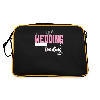 Marriage proposal engagement | Request wedding proposal - Retro Bag - black/gold - Back