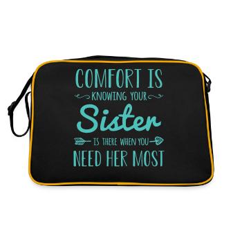 Sister Sisters - Retro Bag - black/gold - Back