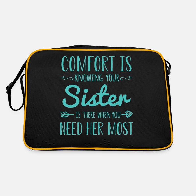 Schwester Schwestern Retro Tasche