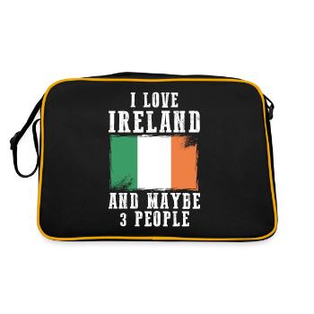 Irlande Drapeau Irlandais Irlandais Drôles de phrases - Sac Retro - noir/or - Dos
