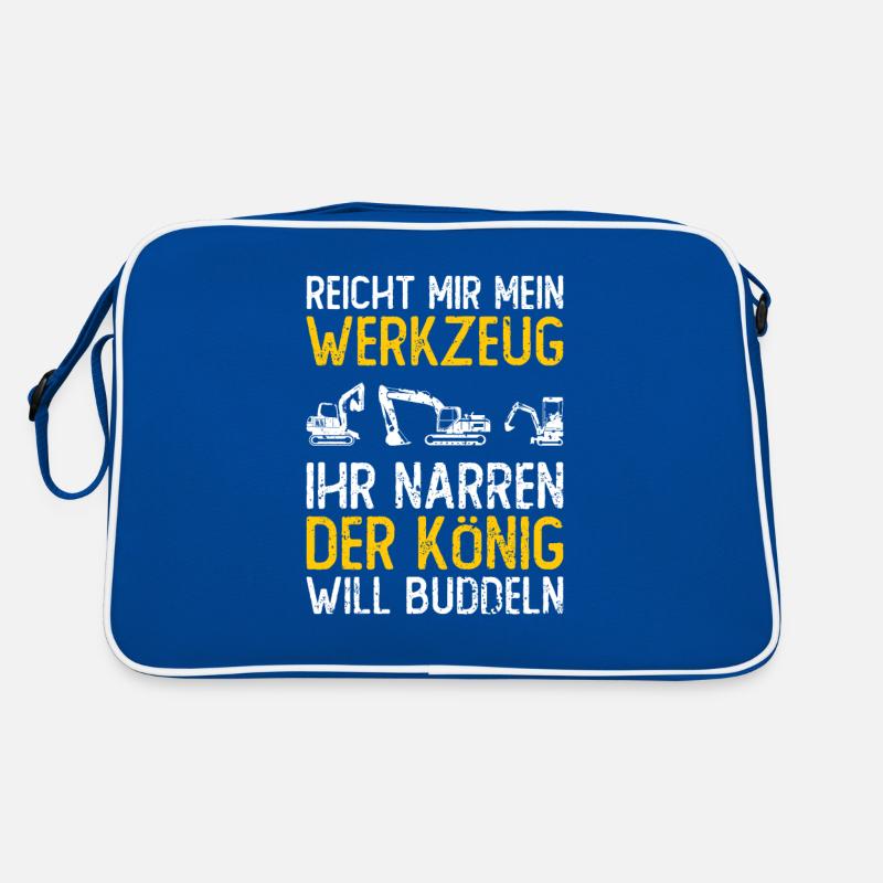 Baggerfahrer Geschenk Lustiger Spruch Bagger Retro Tasche
