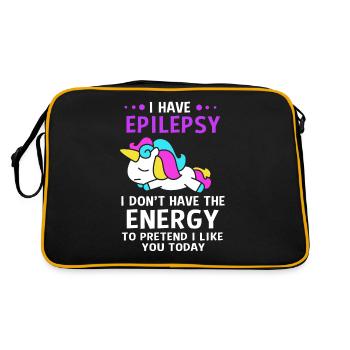 Épilepsie - Sac Retro - noir/or - Dos