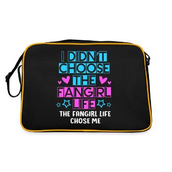 K-Pop Fan Korea Fangirl - Sac Retro - noir/or - Dos