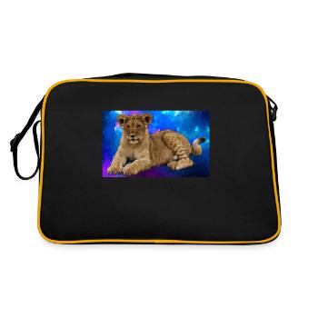 Lion Polygone - Sac Retro - noir/or - Dos