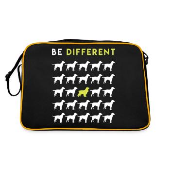 Cocker Spaniel - Sac Retro - noir/or - Dos