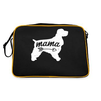 Cocker Spaniel - Sac Retro - noir/or - Dos