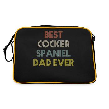 Cocker Spaniel - Retro Bag - black/gold - Back