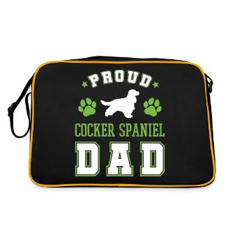 Cocker Spaniel - Retro Bag - black/gold - Back