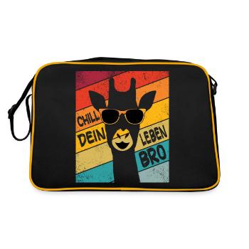 Chiller Giraffe Chill Your Life Giraffes Love - Retro Bag - black/gold - Back