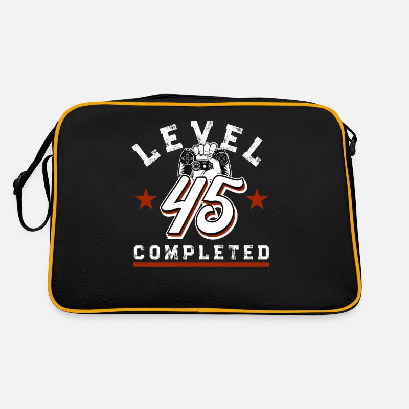 Geschenk zum 45. Geburtstag Spruch 45. Geburtstag Retro Tasche
