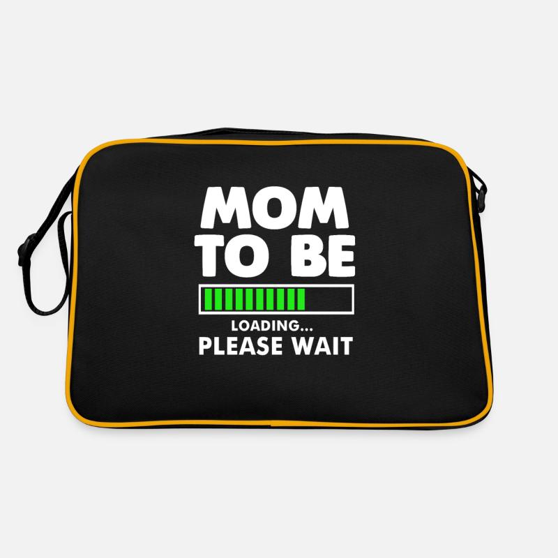 Schwanger Schwangerschaft Werdende Mutter Geschenk Retro Tasche