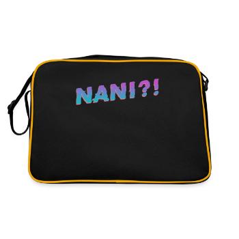 Nani Meme Vapor Wave - Sac Retro - noir/or - Dos