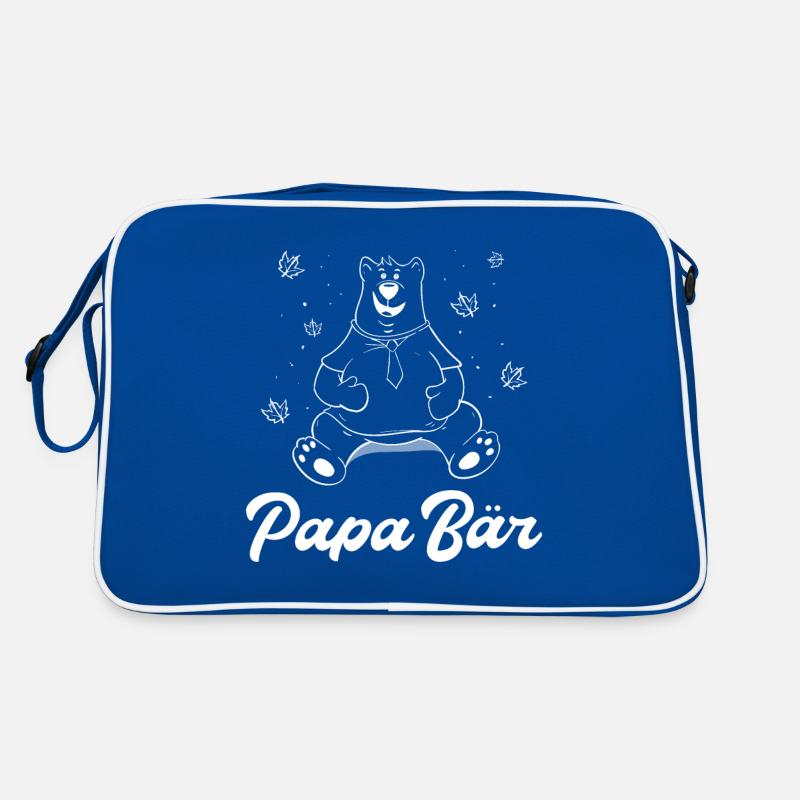 Papa Bär Geschenkidee Retro Tasche
