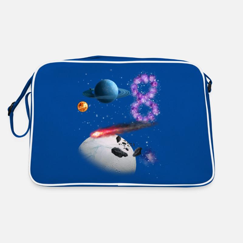 8. Geburtstag Retro Tasche