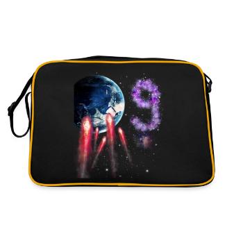9th Birthday - Retro Bag - black/gold - Back