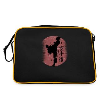 Karaté Arts martiaux Dojo - Sac Retro - noir/or - Dos
