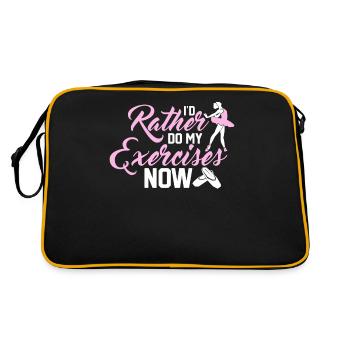 Danseuse Ballerine Ballet - Sac Retro - noir/or - Dos