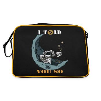Bitcoin - Retro Bag - black/gold - Back