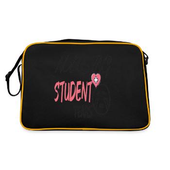 tears of a student nurse, nurse, eco - Retro Bag - black/gold - Back