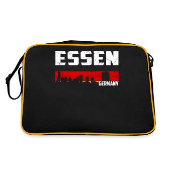 Essen City Essen skyline - Retro Bag - black/gold - Back