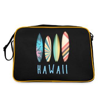 Hawaii Surfing Paradise Surfboards - Retro Bag - black/gold - Back