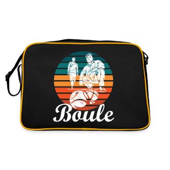 Boules Petanque - Retro Bag - black/gold - Back