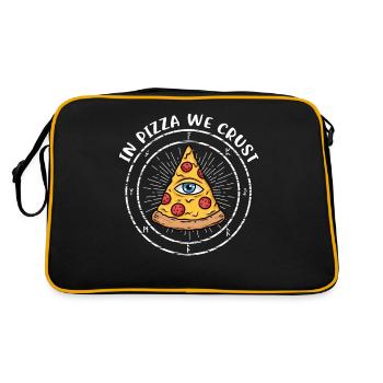 Dans Pizza We Crust - Sac Retro - noir/or - Dos
