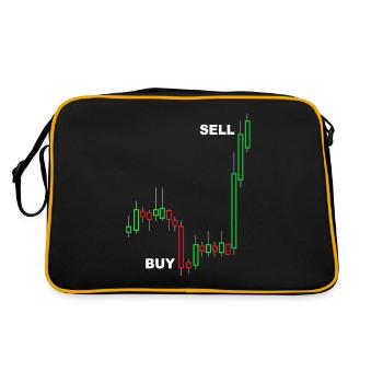 stock exchange - Retro Bag - black/gold - Back