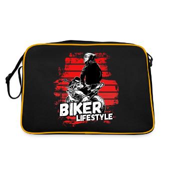 Motorcycle Lifestyle / Motorcycle / Motorcyclebiker - Retro Bag - black/gold - Back