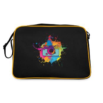 Photographie photo photographe coloré photo appareil photo - Sac Retro - noir/or - Dos