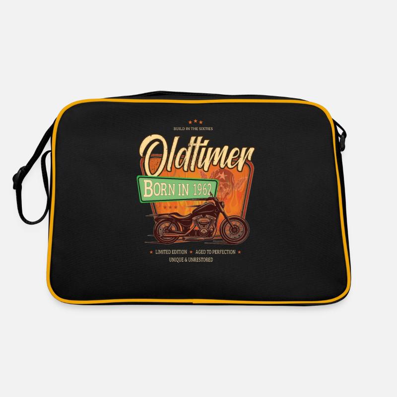 Oldtimer Motorrad geboren 1962 Geburtstag Geschenk Retro Tasche