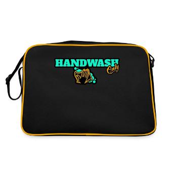 Hand Wash Only Car Detailing - Retro Tasche - Schwarz/Gold - Hinten