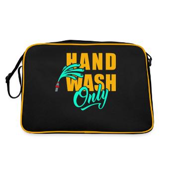 Hand Wash Only Car Detailing - Retro Tasche - Schwarz/Gold - Hinten