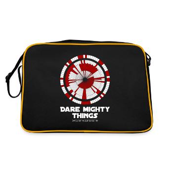 Dare Mighty Things Perseverance Mars Rover Landing - Retro Bag - black/gold - Back