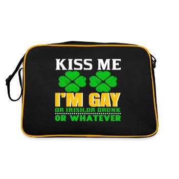 Gay Irish or What Gift? - Retro Bag - black/gold - Back