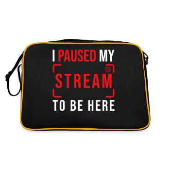 Streamer Streaming Livestream Geschenk - Sac Retro - noir/or - Dos