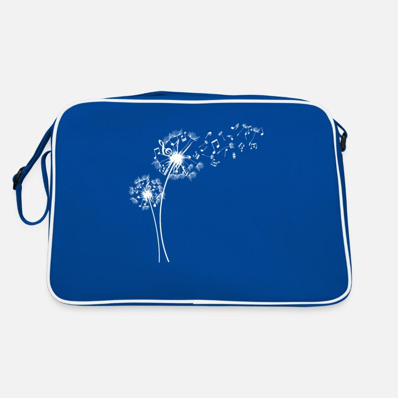 pusteblume avec des notes musicales Sac Retro