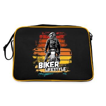 Motorcycle Lifestyle / Motorcycle / Motorcyclebiker - Retro Bag - black/gold - Back