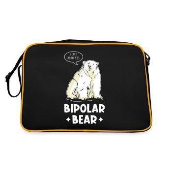 Bipolar Bear - Retro Bag - black/gold - Back