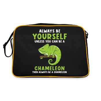 Caméléon sort drôle - Sac Retro - noir/or - Dos