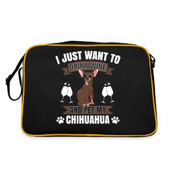 Chihuahua - Retro Bag - black/gold - Back