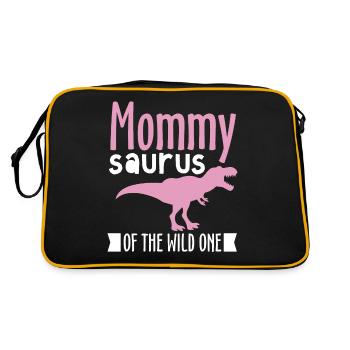 Mommy Saurus of the Wild one - Sac Retro - noir/or - Dos
