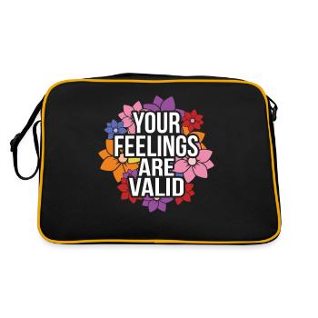 Vos sentiments Sont importants Santé mentale - Sac Retro - noir/or - Dos