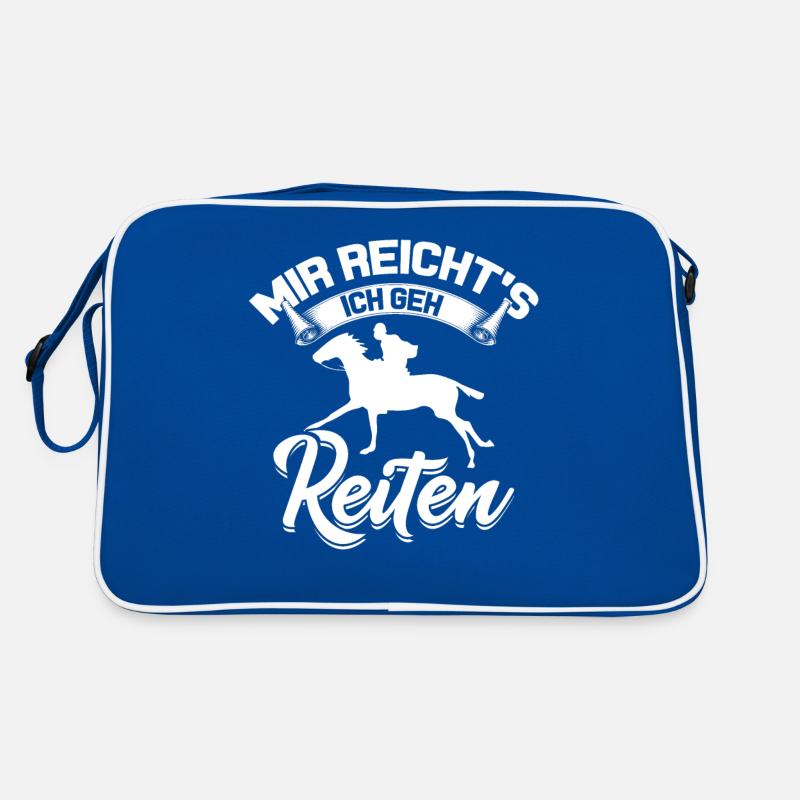 Mir reichts ich geh Reiten Retro Tasche