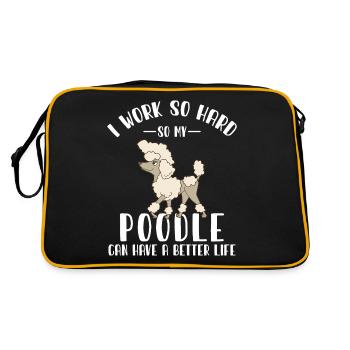 Puiche Poodle - Sac Retro - noir/or - Dos