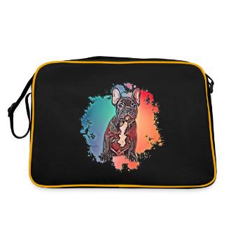 Bulldog français - Sac Retro - noir/or - Dos